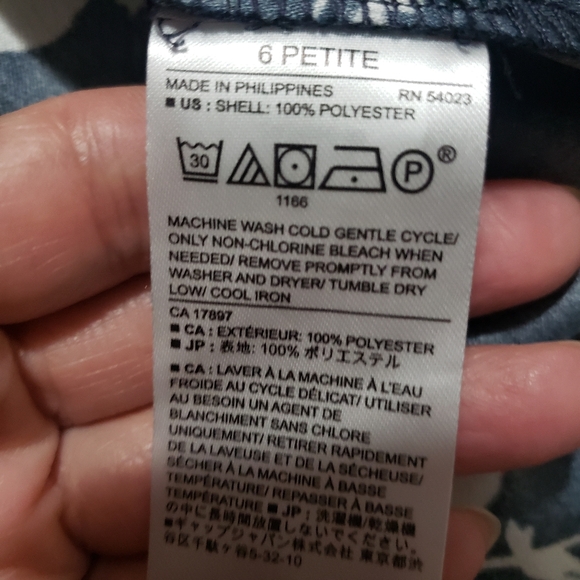 Banana Republic Blue Long Sleeve Sheath Dress..SIZE:6P - Picture 10 of 11